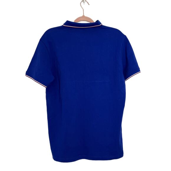 Messina Made By Italy Mens 100% Cotton Collar Royal Blue Polo Shirt Size XL (56) - Picture 4 of 9